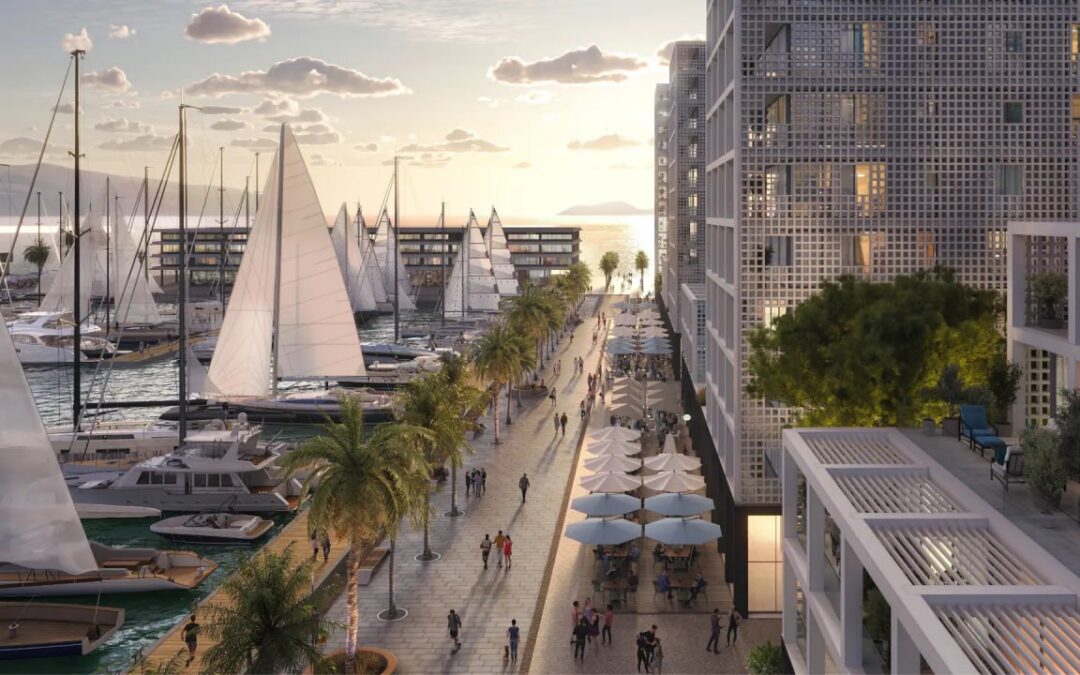 The promenade at Vlora Marina, a space that will build community and value